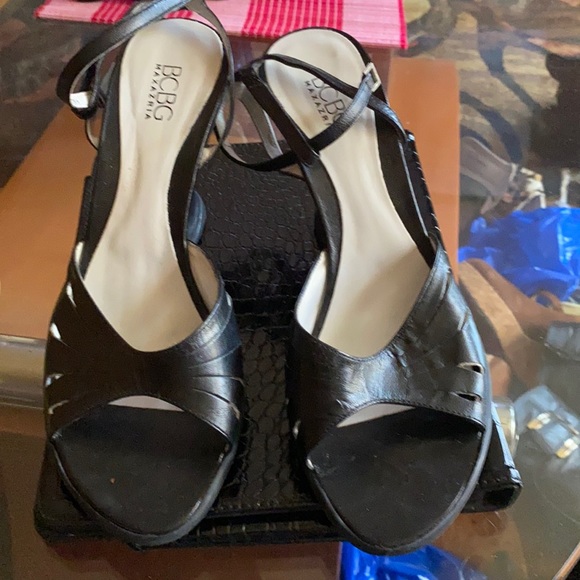 Nice platform sandal fabric leather - Picture 2 of 5